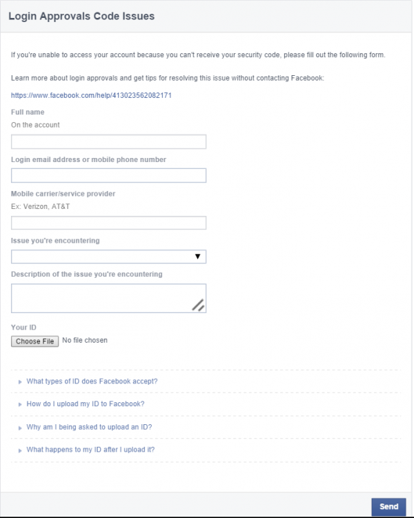 Facebook Contact Forms