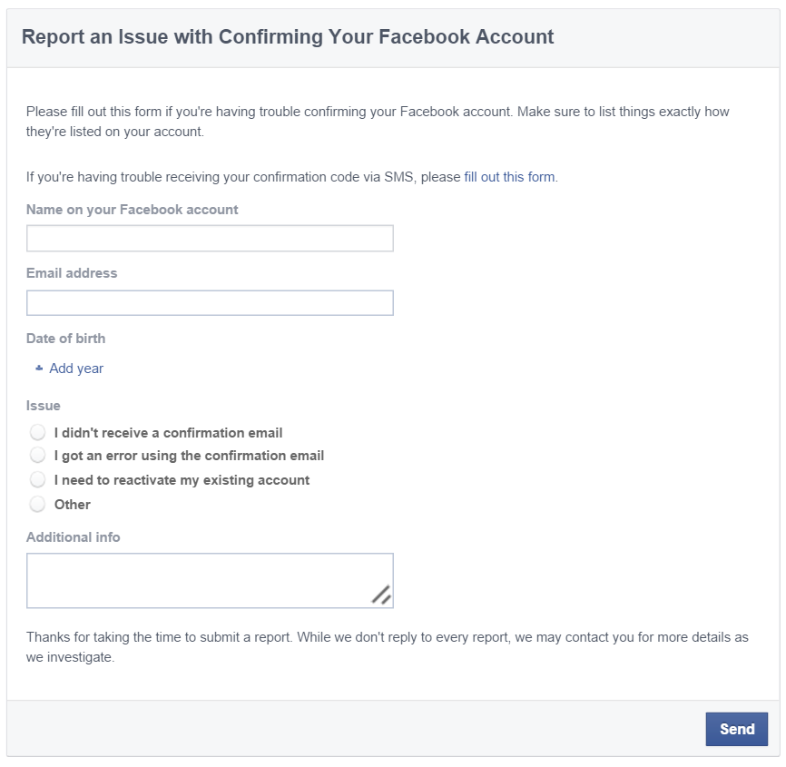 login approvals code issues facebook form