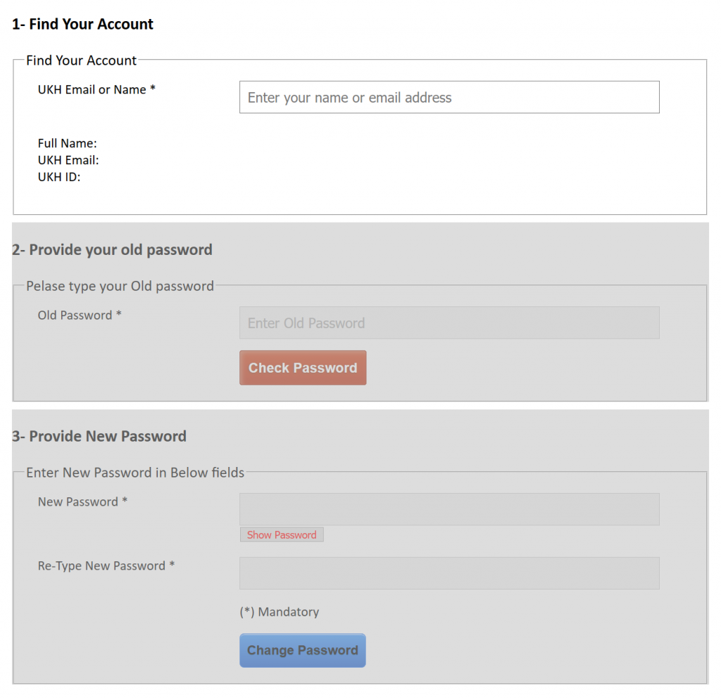 Self Service Password Reset Tool