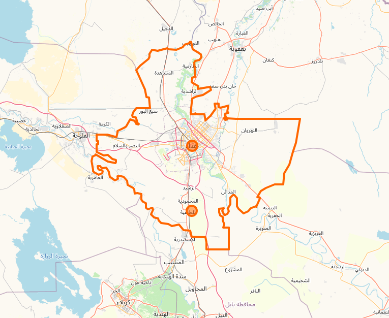 Baghdad Map GPS